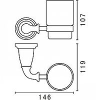 Товар: Стакан для зубных щеток Art&Max Bianchi AM-E-2602-Br Бронза - фото 3 Стакан для зубных щеток Art&Max Bianchi AM-E-2602-Br Бронза — фото 3, Мыльницы