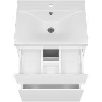 Товар: Тумба с раковиной Misty Лаки 60 УТ000024248 Белая глянцевая - фото 5 Тумба с раковиной Misty Лаки 60 УТ000024248 Белая глянцевая — фото 5, Мебель для ванной