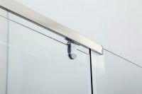 Душевой уголок Black&White Stellar Wind S305 100х100 3051010 профиль Серебристый хром стекло прозрачное — фото 3, Душевые уголки