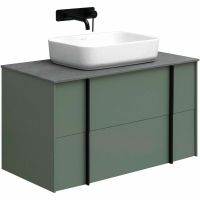 Тумба под раковину Allen Brau Reality 90 1.32006.CGM подвесная Олива матовая — фото 1, Тумбы под раковину