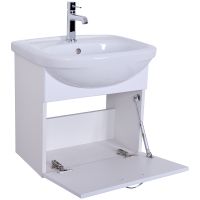 Товар: Тумба с раковиной Orange Лайт 50 LRA-50TUW+RA подвесная Белый глянец - фото 7 Тумба с раковиной Orange Лайт 50 LRA-50TUW+RA подвесная Белый глянец — фото 7, Мебель для ванной