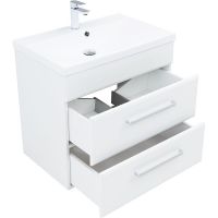 Тумба под раковину Aquanet Лукка 75 302397 подвесная Белая глянцевая — фото 3, Тумбы под раковину