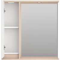 Товар: Зеркало со шкафом Brevita Balaton 80 L BAL-04080-03-01Л с подсветкой Белое матовое Бежевое матовое - фото 4 Зеркало со шкафом Brevita Balaton 80 L BAL-04080-03-01Л с подсветкой Белое матовое Бежевое матовое — фото 4, Мебель для ванной