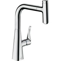 Смеситель для кухни Hansgrohe Metris Select M71 73802000 Хром — фото 1, Смесители