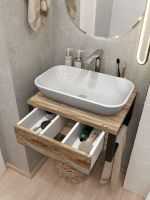 Тумба под раковину 1MarKa Grunge Loft 60П Ц0000001579 подвесная Дуб намибия — фото 7, Тумбы под раковину