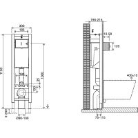 Товар: Инсталляция Jacob Delafon E33130RU-NF для унитаза без клавиши смыва - фото 4 Инсталляция Jacob Delafon E33130RU-NF для унитаза без клавиши смыва — фото 4, Инсталляции