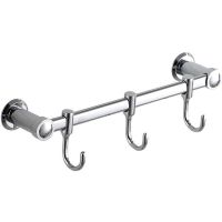 Вешалка для полотенец Frap F205-3 Хром — фото 1, Крючки для полотенец