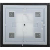 Зеркало BelBagno Kraft 80 SPC-KRAFT-800-800-SENS-NERO с подсветкой Черное с сенсорным выключателем — фото 9, Зеркала в ванную комнату