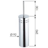 Ершик для унитаза Remer Хром арт-RB466CR — фото 2, Ершики для унитаза