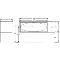 Товар: Тумба под раковину Opadiris Ибица 120 00-00003649 подвесная Белая глянцевая, Серебро - фото 9 Тумба под раковину Opadiris Ибица 120 00-00003649 подвесная Белая глянцевая, Серебро — фото 9, Мебель для ванной