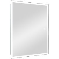 Зеркальный шкаф Reflection Cube 500х800 RF2218CB с подсветкой Белый матовый — фото 1, Мебель для ванной