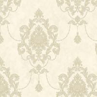 Обои Bernardo Bartalucci Ragazza 5034-2 Винил на флизелине (1,06*10,05) Бежевый, Дамаск — фото 1, Обои для стен