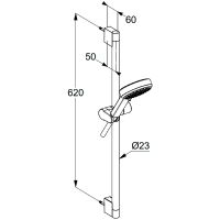 Душевой гарнитур Kludi Dive 6863005-00 Хром — фото 2, Душевые гарнитуры