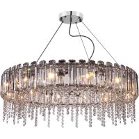 Люстра Maytoni Neoclassic Hail MOD097PL-12CH Прозрачная Хром — фото 1, Люстры