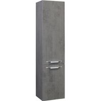 Шкаф пенал Bellezza Луиджи 35 R 4629204181429 подвесной Серый — фото 1, Мебель для ванной