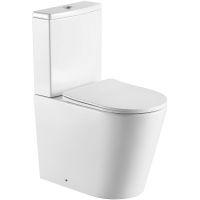 Унитаз компакт Aquatek Оберон AQ1273S-00 с бачком и сиденьем Микролифт — фото 1, Напольные унитазы