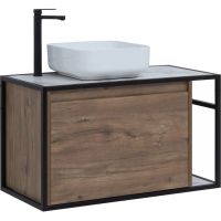 Товар: Тумба под раковину Aquanet Nova Lite Loft 90L 261660 подвесная Дуб рустикальный - фото 9 Тумба под раковину Aquanet Nova Lite Loft 90L 261660 подвесная Дуб рустикальный — фото 9, Тумбы под раковину