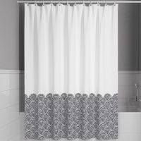 Штора для ванны Iddis Base 180х200 BW01P18i11 Белая Серая — фото 1, Аксессуары для туалета