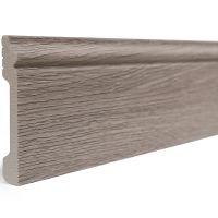 Плинтус Decor-Dizayn 005-80SH 2400x13x79 мм — фото 1, Плинтуса напольные