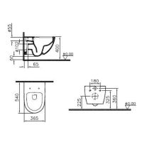 Комплект унитаза с инсталляцией Vitra Sento с сиденьем Микролифт арт-9830B003-7211 — фото 4, Комплекты унитаз + инсталляция