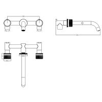 Товар: Смеситель для раковины Boheme Aura 152-2-CR-A Хром - фото 5 Смеситель для раковины Boheme Aura 152-2-CR-A Хром — фото 5, Смесители