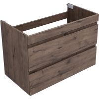 Тумба под раковину Aquanet Нота New 90 334193 подвесная Дуб веллингтон табак — фото 4, Тумбы под раковину