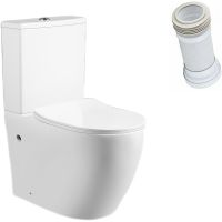 Унитаз компакт Ceruttispa Orlter CT9867 с бачком и сиденьем Микролифт — фото 9, Напольные унитазы