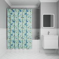 Штора для ванны Iddis Base 180х200 BP03P18i11 Зеленая — фото 2, Шторы для ванной