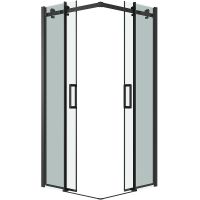 Душевой уголок Grossman Classic 90х90 300.K33.04.9090.21.00 профиль Черный матовый стекло прозрачное — фото 10, Квадратные душевые уголки