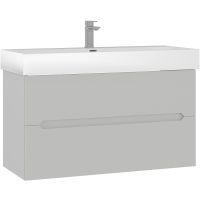 Тумба с раковиной Orka Malta 100 5001480 подвесная Кашемировая матовая — фото 1, Мебель для ванной