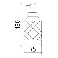 Товар: Дозатор для жидкого мыла Boheme Royal Cristal 10929-BR-B Бронза - фото 2 Дозатор для жидкого мыла Boheme Royal Cristal 10929-BR-B Бронза — фото 2, Дозаторы