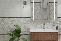 Керамическая плитка Eurotile (Rus) Selesta Grey Decor 5 SE 0146 настенная 25х50 см — фото 2, Керамическая плитка