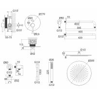 Товар: Душевая система Whitecross Y gold YSET04GL Золото - фото 12 Душевая система Whitecross Y gold YSET04GL Золото — фото 12, Душевое оборудование. Душевая программа