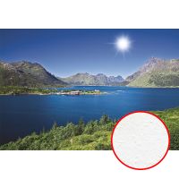 Фреска Ortograf Горы 4879 Фактура бархат FX Флизелин (4*2,7) Голубой/Зеленый, Горы/Пейзаж/Природа — фото 1, Фрески