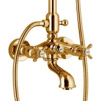 Душевая система Webert Ottocento OT721208010 Золото — фото 4, Душевые стойки