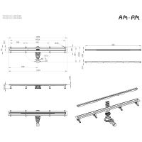Товар: Душевой лоток AM.PM MasterFlow 100 W01SC-S11-100-05SB с решеткой Хром матовый Slim line - фото 17 Душевой лоток AM.PM MasterFlow 100 W01SC-S11-100-05SB с решеткой Хром матовый Slim line — фото 17, Душевые лотки