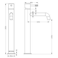 Товар: Смеситель для раковины Boheme Uno 462-G Золото - фото 2 Смеситель для раковины Boheme Uno 462-G Золото — фото 2, Смесители