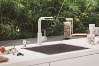 Смеситель для кухни Alveus Siros-P G11 Arctic 1129046 Белый — фото 2, Смесители для кухни