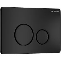 Клавиша смыва Grossman Style 700.K31.05.21M.21M Черная матовая — фото 2, Кнопки смыва