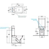 Унитаз компакт Globo Daily DA003.BI без бачка и сиденья — фото 3, Унитазы