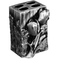 Держатель зубных щеток Art&Max Tulip AM-0082B-T Серебро — фото 1, Аксессуары для ванной