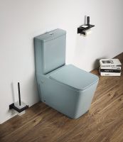 Товар: Унитаз компакт CeramaLux 2170AXMLG Зеленый матовый с бачком и сиденьем Микролифт - фото 2 Унитаз компакт CeramaLux 2170AXMLG Зеленый матовый с бачком и сиденьем Микролифт — фото 2, Напольные унитазы