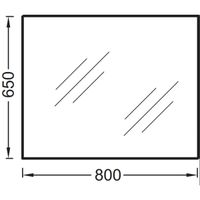 Зеркало Jacob Delafon Ola 80 подвесное арт-EB1098-RU — фото 3, Зеркала в ванную комнату