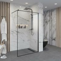 Товар: Душевая перегородка Niagara Nova 110 NG-687-11BLACK профиль Черный стекло прозрачное - фото 2 Душевая перегородка Niagara Nova 110 NG-687-11BLACK профиль Черный стекло прозрачное — фото 2, Душевые перегородки