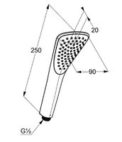 Ручной душ Kludi Fizz 6760005-00 Хром — фото 6, Лейки для душа