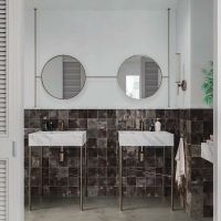 Товар: Керамическая плитка DNA Tiles Enamel Square Charcoal 123076 настенная 12,5х12,5 см - фото 2 Керамическая плитка DNA Tiles Enamel Square Charcoal 123076 настенная 12,5х12,5 см — фото 2, Керамическая плитка