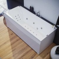 Акриловая ванна Aquatek Альфа 170x70 ALF170-0000066 без гидромассажа с фронтальной панелью с каркасом (разборный) со слив-переливом (справа) — фото 3, Ванны