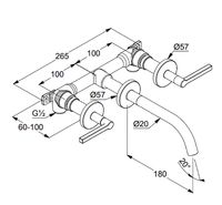 Товар: Смеситель для раковины Kludi Nova Fonte 201440515 Хром - фото 2 Смеситель для раковины Kludi Nova Fonte 201440515 Хром — фото 2, Смесители