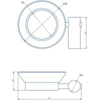 Мыльница Haiba HB8402 Нержавеющая сталь — фото 2, Мыльницы