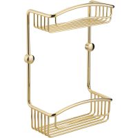 Полка корзина Migliore Complementi 22050 Золото — фото 1, Полки для ванной и душа
